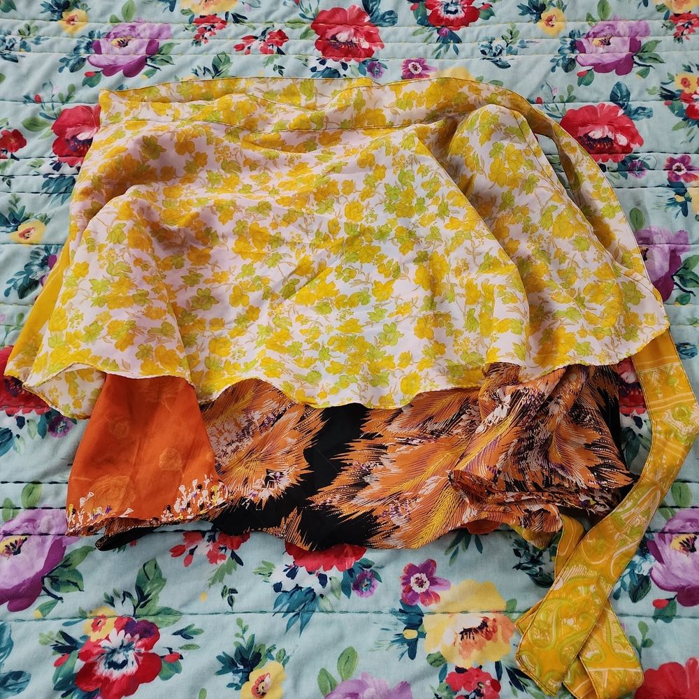 Silk Wrap Skirt